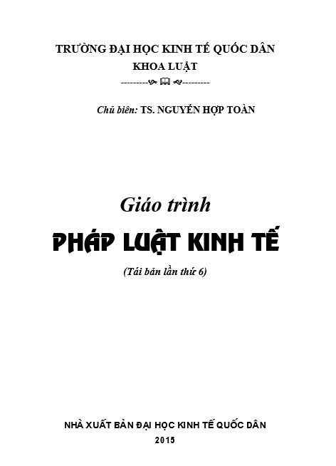 Giáo trình Pháp luật kinh tế